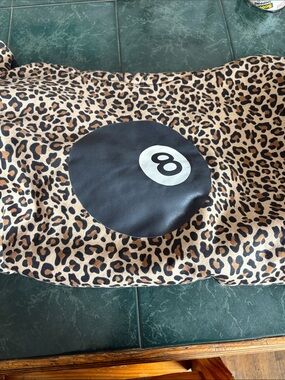 Edikted Leopard Print Pullover with Pink Logo Tag